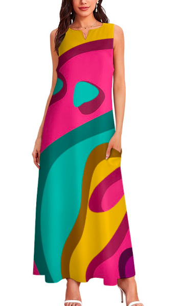 Puccelli Geometric designer dress